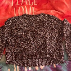 Michael Stars Marled Black and White Sweater